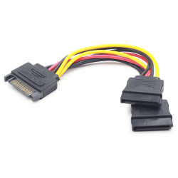 Gembird CC-SATAM2F-01 SATA Power Splitter Cable 0.15 m