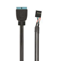 Gembird CC-U3U2-01 USB 3.0 19pin to USB 2.0 9pin Cable 0.3m
