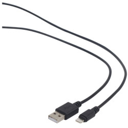 Gembird CC-USB2-AMLM-2M Lightning Cable USB 2.0 2 m / black