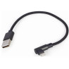 Gembird CC-USB2-AMLML-0.2M Lightning to USB 2.0 Cable 0.2m / black