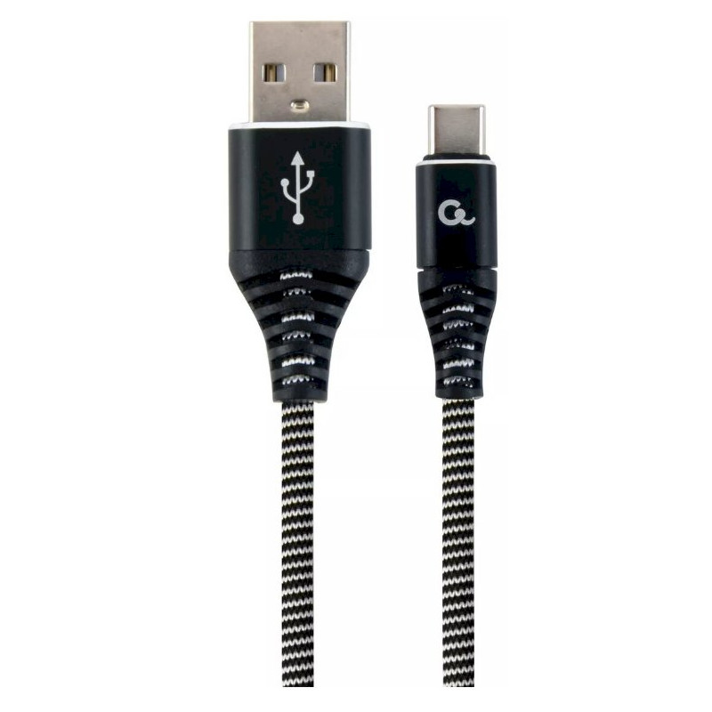 Gembird CC-USB2B-AMCM-2M-BW USB-A to USB-C Cable USB 2.0 2m / black