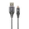 Gembird CC-USB2B-AMMBM-2M-WB2 USB-A to Micro-USB Cable 2m / space grey-white