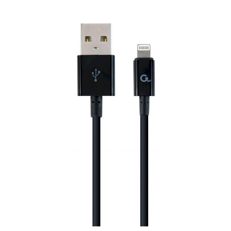 Gembird CC-USB2P-AMLM-2M USB Male - Lightning Male Cable 2m / black
