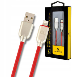Gembird CC-USB2R-AMLM-2M-R USB-A to Lightning Cable 2m / red
