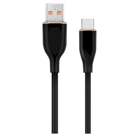 Gembird CC-USB2S-AMCM-1.5M-BK Premium Silicone USB-A to USB-C Cable 1.5m / black