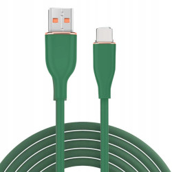 Gembird CC-USB2S-AMCM-1.5M-G Premium Silicon USB-A Male to USB Type-C Male Cable 1.5m / green