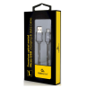 Gembird CC-USB2S-AMMBM-1M-BG USB-A to Micro-USB Cable 1m / metallic grey