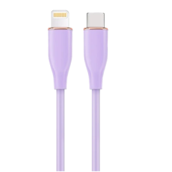 Gembird CC-USB2S-CM8PM-1.5M-P Cablexpert Premium Silicon Cable Apple Lightning to USB-C 1.5m / violet