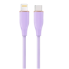 Gembird CC-USB2S-CM8PM-1.5M-P Cablexpert Premium Silicon Cable Apple Lightning to USB-C 1.5m / violet