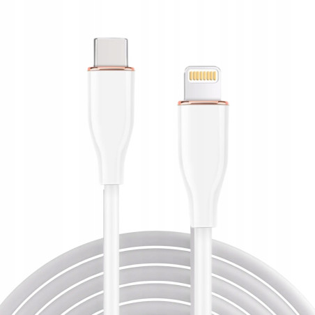 Gembird CC-USB2S-CM8PM-1.5M-W Premium USB-C to Lightning Charging & Data Cable 1.5m / white