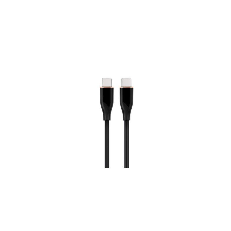 Gembird CC-USB2S-CMCM-1.5M-BK Premium Silicon USB Type-C Male - USB Type-C Male Cable 1.5m / black