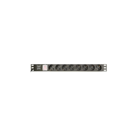 Gembird EG-PDU-014-C14 Power Distribution Unit PDU 8 Schuko Sockets 1U 16A C14 Plug 3m