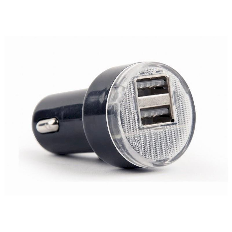 Gembird EG-U2C2A-CAR-02 2-port USB Car Charger 2.1 A / black