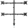 Gembird MA-D4-01 Adjustable Desk Mounted 4-Display Monitor Mount Rotate / Tilt / Swivel