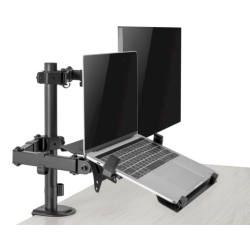Gembird MA-DA-03 Adjustable Desk Mount with Monitor Arm and Notebook Tray