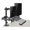 Gembird MA-DA-03 Adjustable Desk Mount with Monitor Arm and Notebook Tray