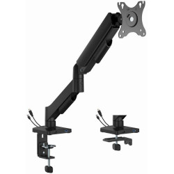 Gembird MA-DA1U-01 Adjustable Desk Monitor Mounting Arm USB 17"-32" / black