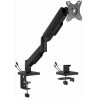 Gembird MA-DA1U-01 Adjustable Desk Monitor Mounting Arm USB 17"-32" / black