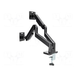 Gembird MA-DA2-06 Desk Mounted Adjustable Double Monitor Arm 17"-32" / black