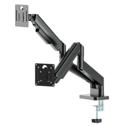 Gembird MA-DA2-06 Desk Mounted Adjustable Double Monitor Arm 17"-32" / black