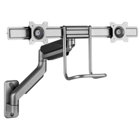Gembird MA-WA2-02 Adjustable Dual Monitor Wall Mount Arm