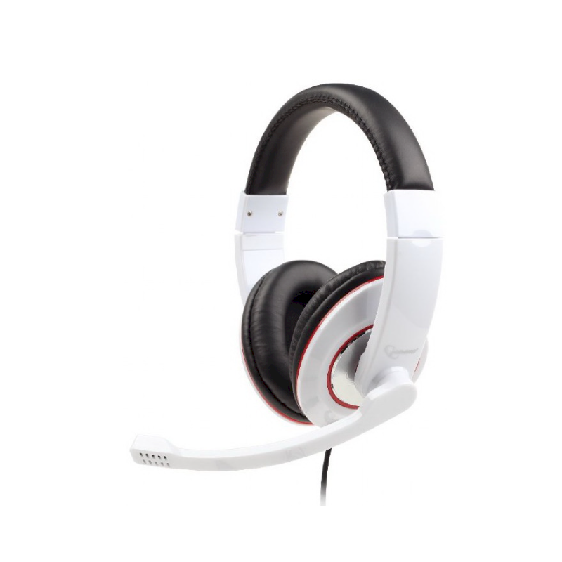 Gembird MHS-001-GW Stereo Headset with Microphone / glossy white