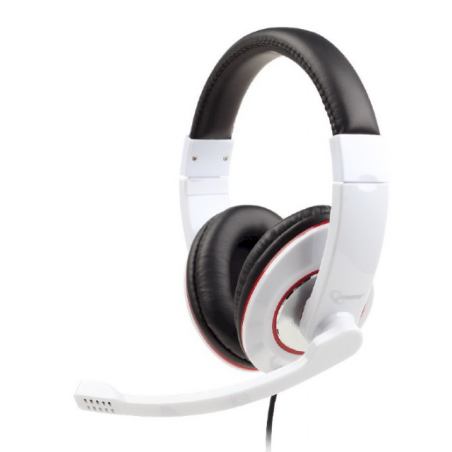 Gembird MHS-001-GW Stereo Headset with Microphone / glossy white