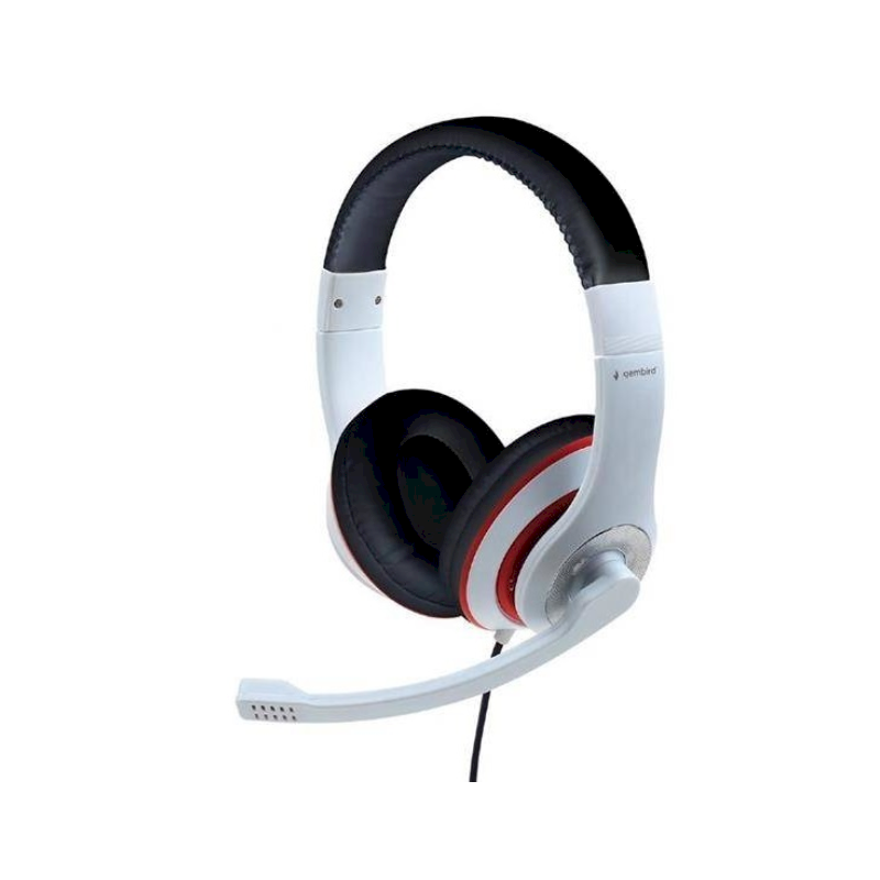 Gembird MHS-03-WTRDBK Headset Stereo / white