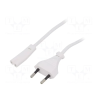 Gembird PC-184/2-W EU 2pin Power Cable 1.8m / white