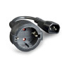 Gembird PC-SFC14M-01 Power adapter cord IEC 60320 C14 male to Schuko female / black