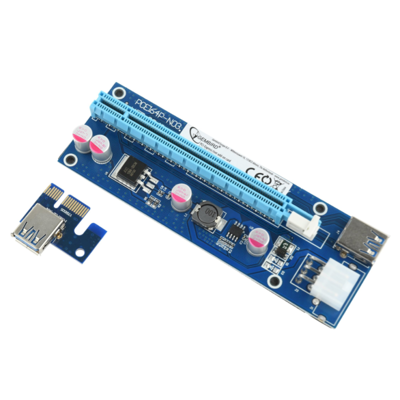 Gembird RC-PCIEX-03 PCI Express Riser Card 6-pin Power
