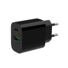 Gembird TA-UC-PDQC20-01-BK 2-port 20W USB Fast Charger USB Type-C + USB Type-A / black