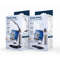 Gembird TA-WPC10-LED-01-W Desk Lamp with Wireless Charger / white