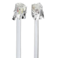 Gembird TC6P4C-3M Telephone Cable RJ11 Male - RJ11 Male 3m / grey