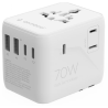 Gembird TPA-2A3C70-01-W Universal Travel Power Adapter 70W / white