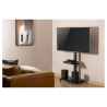 Gembird TVS-75S-02 TV floor stand with caster wheels for 37" - 75" TVs / black