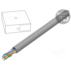 Gembird UPC-6004SE-SOL/100 CAT6 U/UTP LAN Cable 100m / grey
