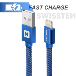 SWISSTEN SW-QU-LIGH-3A-1.2M-BL