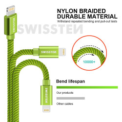 SWISSTEN SW-QU-LIGH-3A-1.2M-GRE