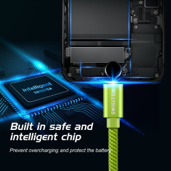 Swissten Textile Fast Charge 3A Lightning Data and Charging Cable 1.2m