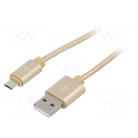 Gembird CCB-MUSB2B-AMBM-6-G Micro USB Cable USB 2.0 1.8m / gold