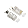 Gembird LC-PTF7-01/100 CAT7 8P8C RJ45 Pass-Through Modular Plug 15u Gold Plated FTP/SFTP 100pcs