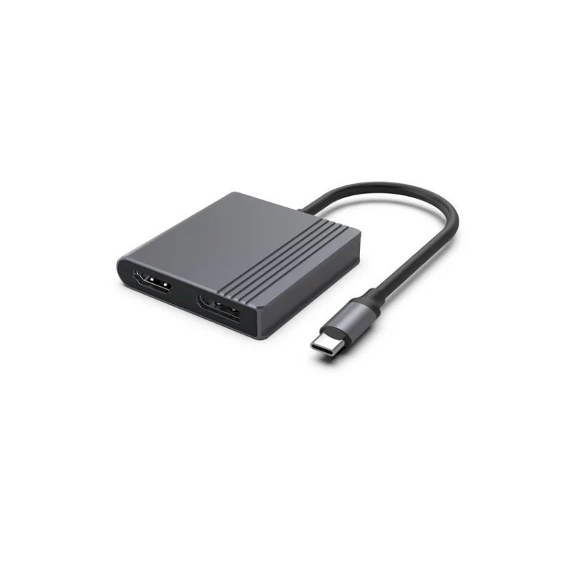 Gembird A-CM-HDMIFDPF-01 USB-C to HDMI + DP Adapter 4K 60Hz / black