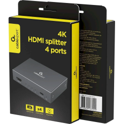 Gembird DSP-HDMI4K-4P-01 HDMI Splitter 4 Ports 4K 30Hz / black
