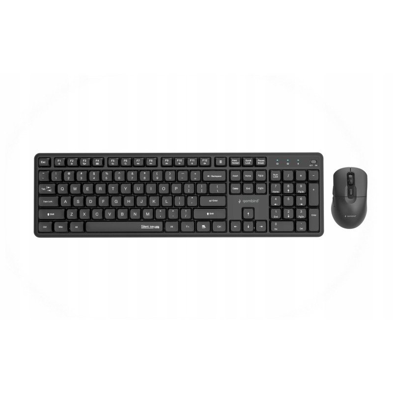 Gembird KBS-WMS-01 Desktop Set Wireless Keyboard and Mouse / black