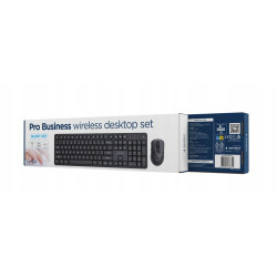 Gembird KBS-WMS-01 Desktop Set Wireless Keyboard and Mouse / black