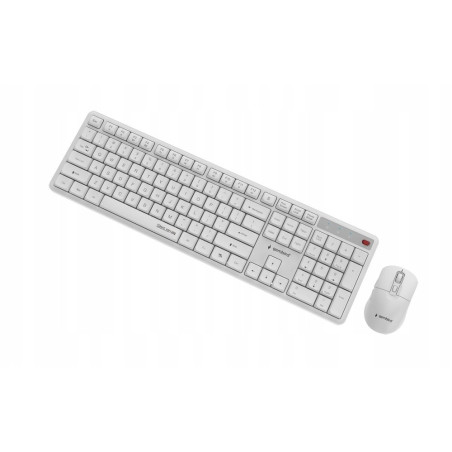 Gembird KBS-WMS-01-W Silent Key Pro Business Wireless Desktop Set Keyboard and Mouse US / white