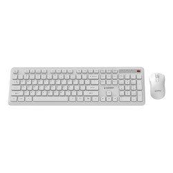 Gembird KBS-WPS-01-W Slim Pro Business Wireless Desktop Set US Layout / white