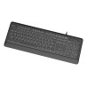 Gembird KB-UML-04 Slim Backlight USB-A+C Keyboard / US