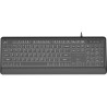 Gembird KB-UML-04 Slim Backlight USB-A+C Keyboard / US